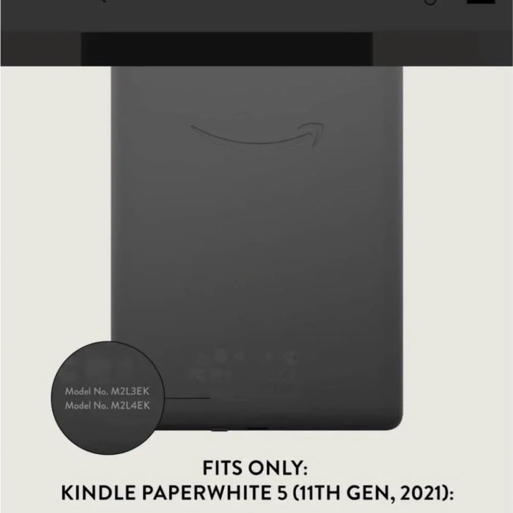 BURGA Black and White Kindle Paperwhite Case